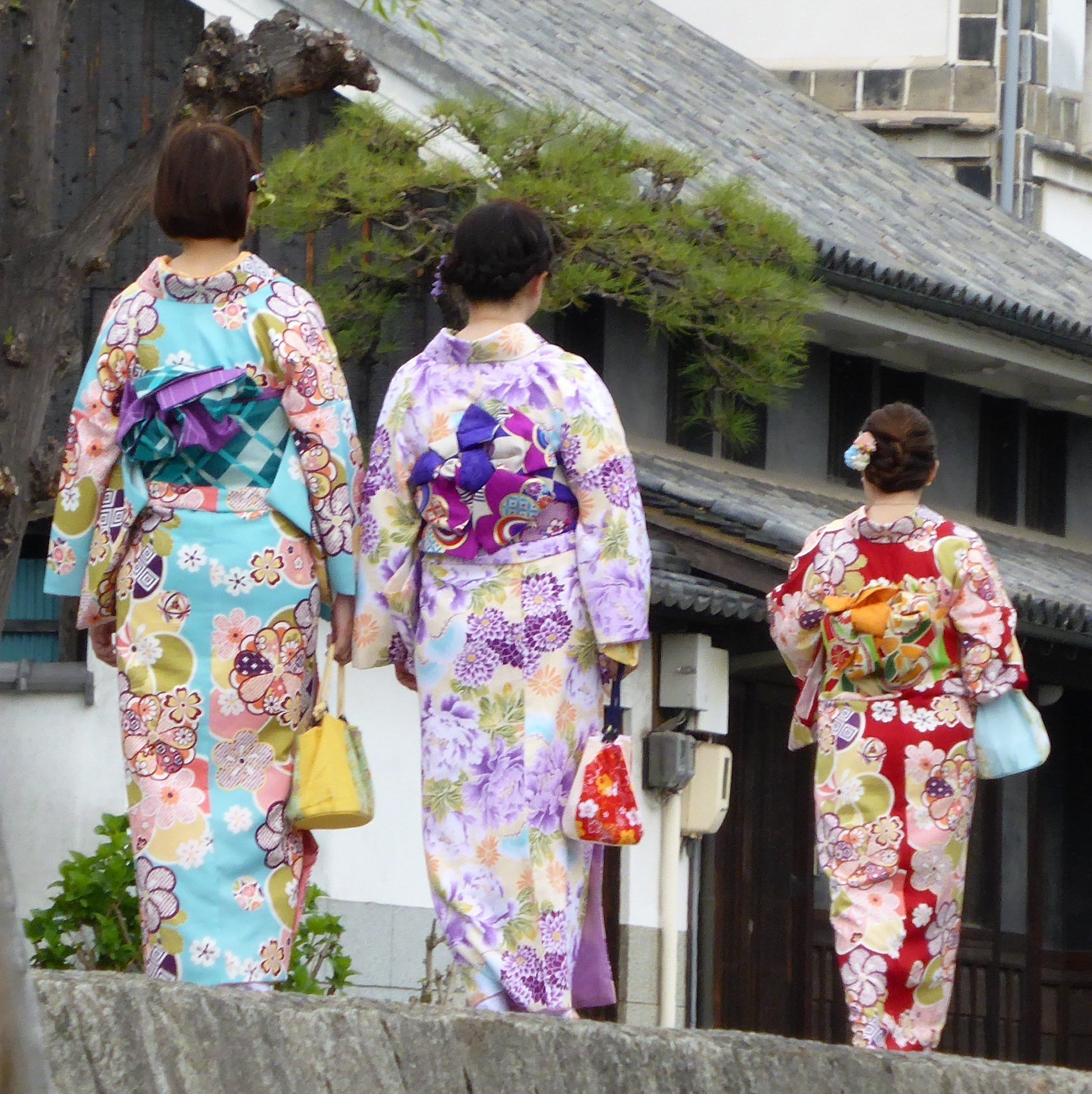 Kimono-Mädchen, Kurashiki/Japan